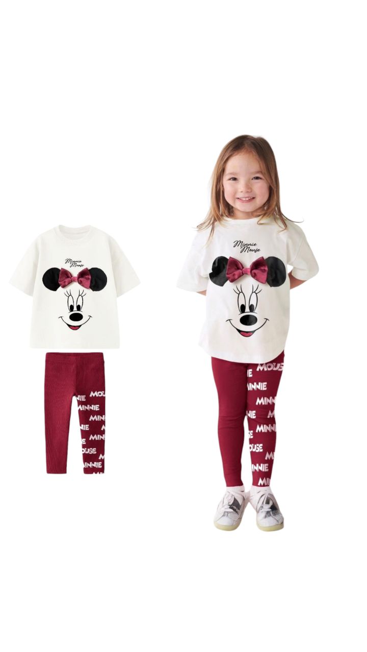 Disney Minnie Mouse Girls’ Outfit Set – Kids Girls