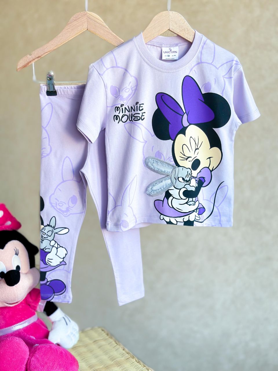 Disney Minnie Mouse Girls’ Lavender Outfit Set  - Kids Girls