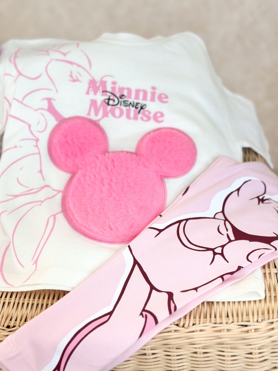 Girls' Disney Minnie Mouse 2-Piece Set – T-Shirt and Leggings- Kids Girls