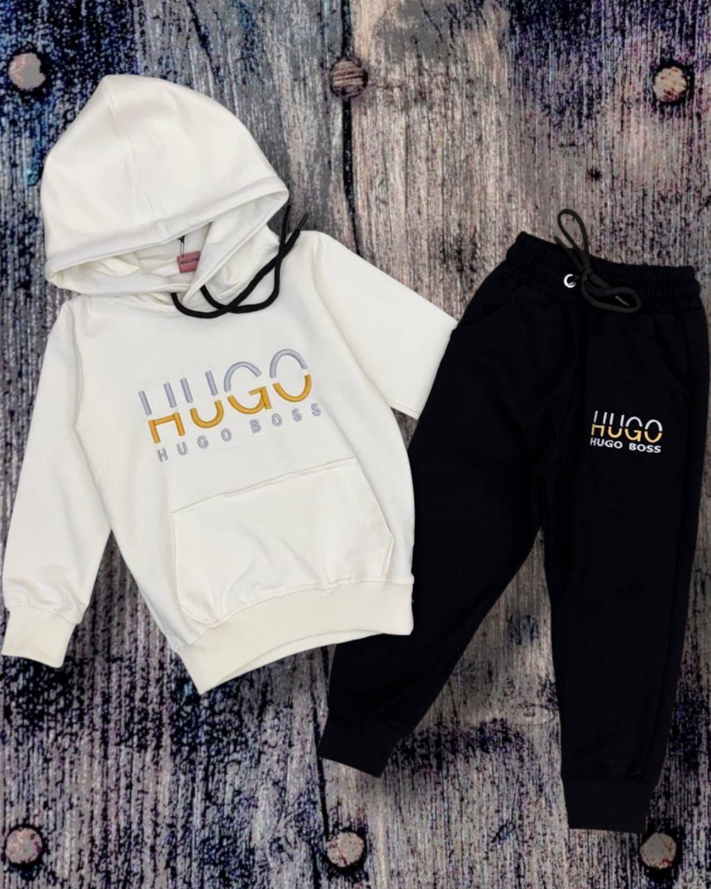 Hugo Boss Hoodie and Joggers Kids  Tracksuit Set - Kids/Teens Boys (2PCs)