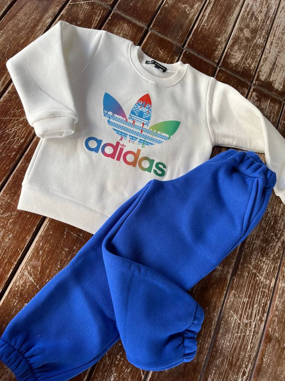 Adidas Sweatcher and Jogger Kids Blue Set (Fleece Inside) - Kids Boys/Girls (2PCs) (Copy)