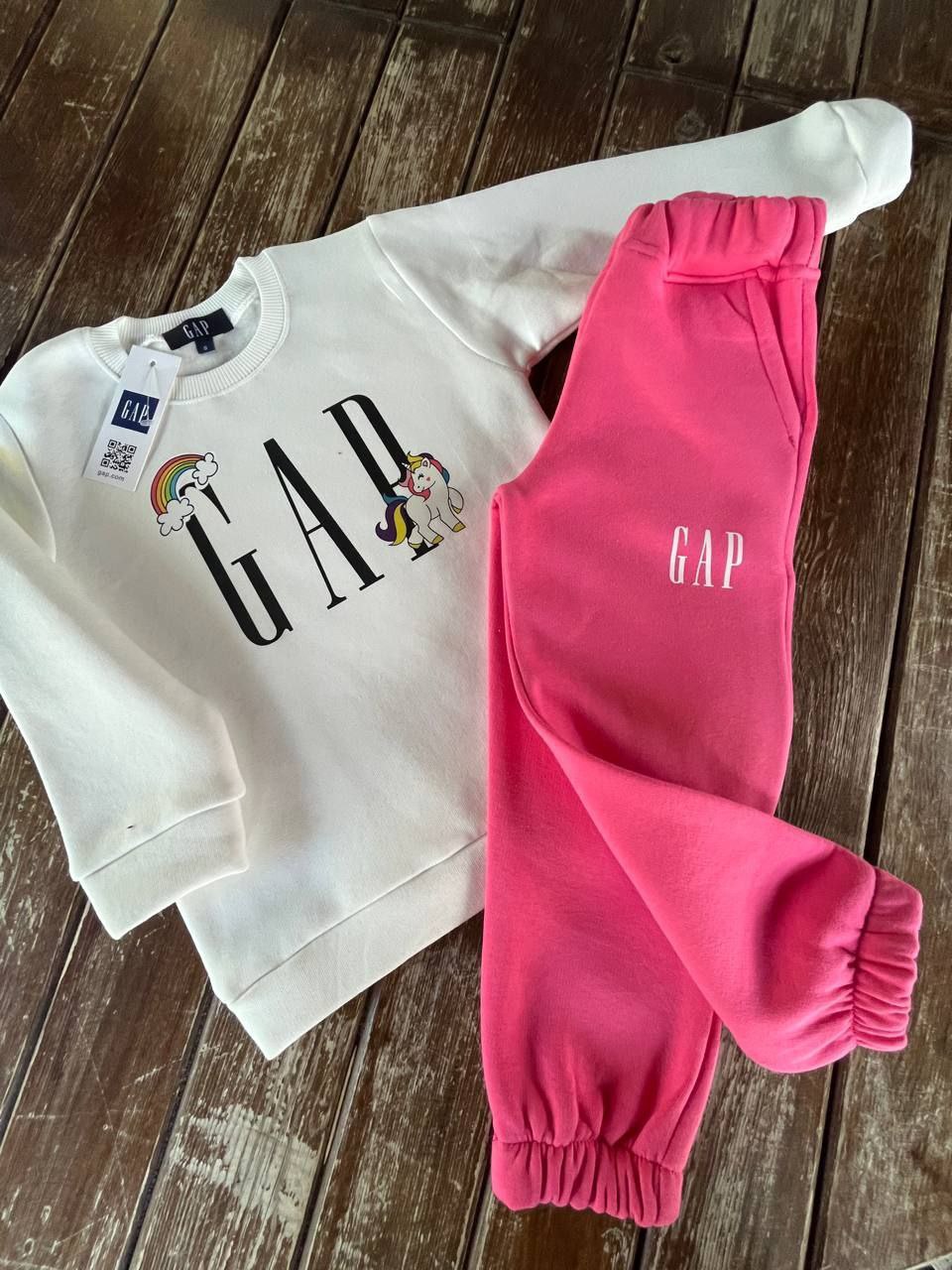 GAP Unicorn Sweatshirt and Jogger Kids Set (Fleece Inside) - Kids Girls (2PCs)