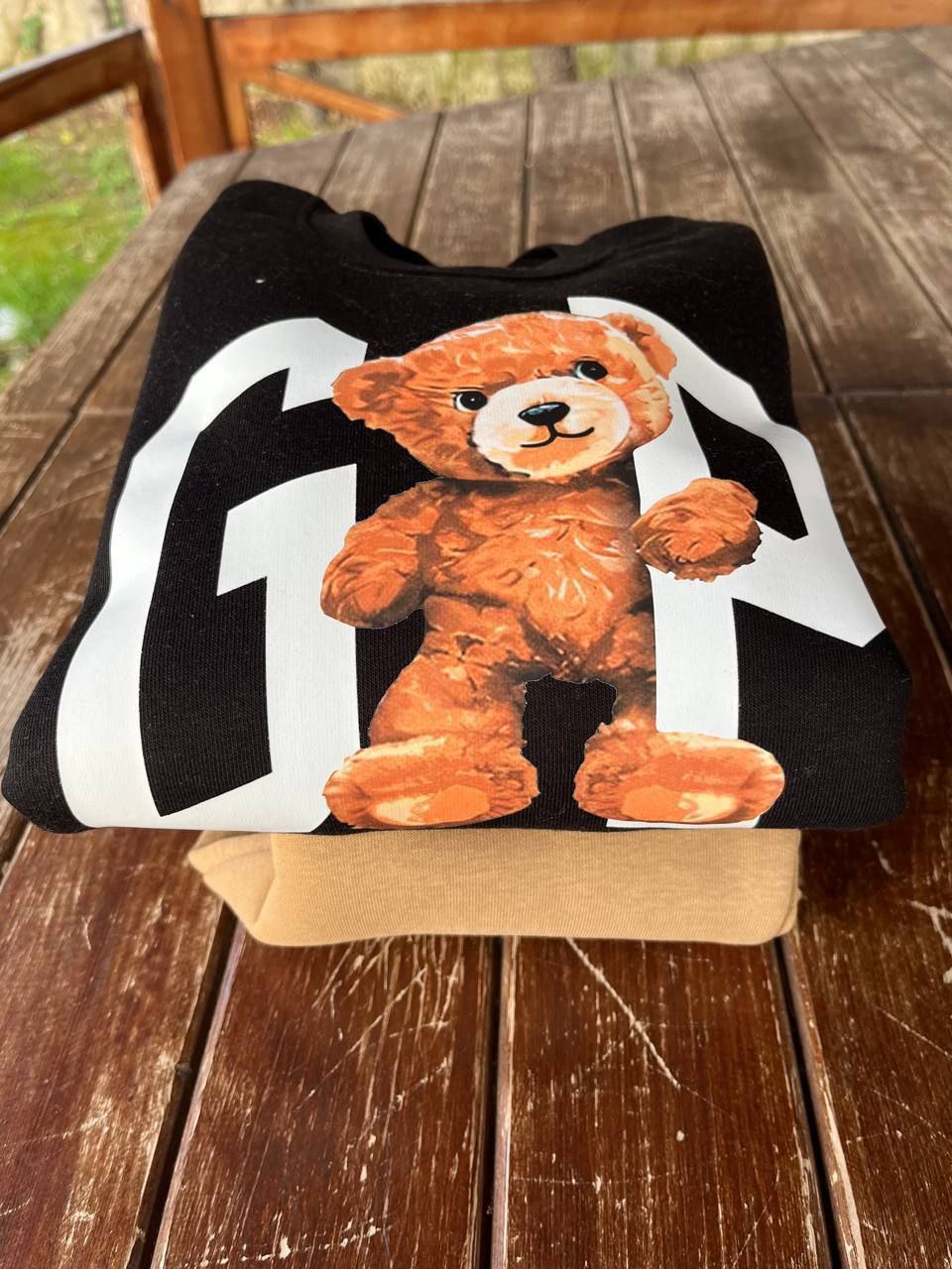 GAP Teddy Bear black/white Sweatshirt and Jogger Unisex Set - Kids Boys/Girls(2PCs)