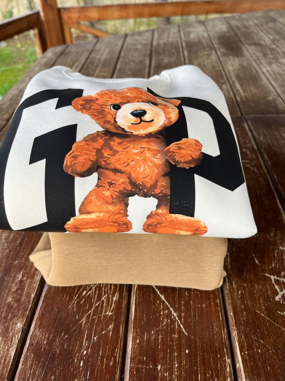 GAP Teddy Bear black/white Sweatshirt and Jogger Unisex Set - Kids Boys/Girls(2PCs)