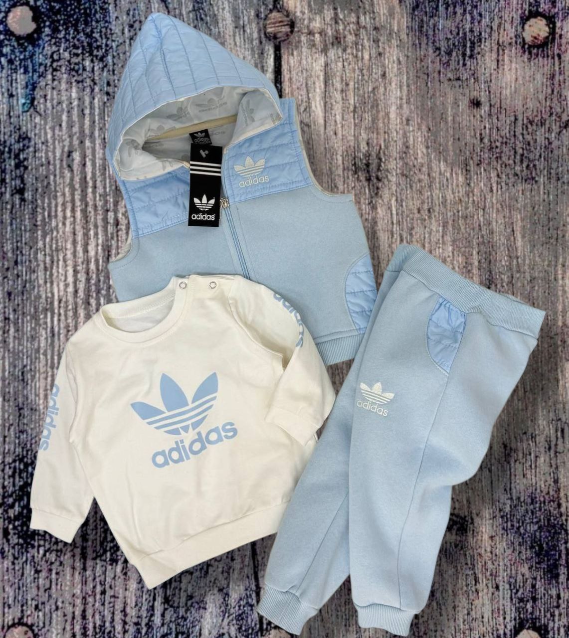 Adidas Baby Boys 3-Piece Winter  Outfit Set - Baby Boys (0-24M)