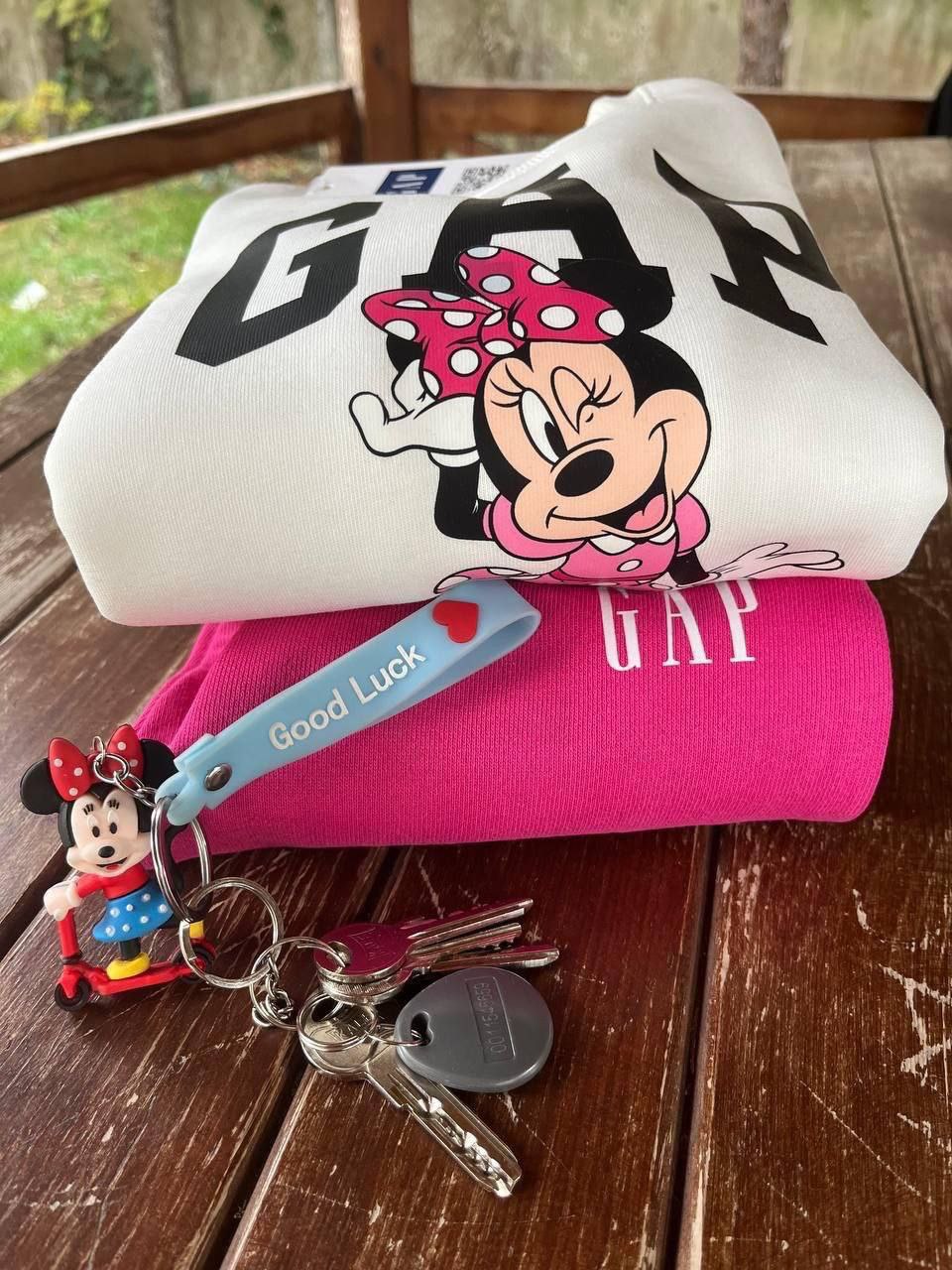 GAP Minnie Mouse Sweatshirt and Jogger Kids Set (Fleece Inside) - Kids Girls (2PCs)