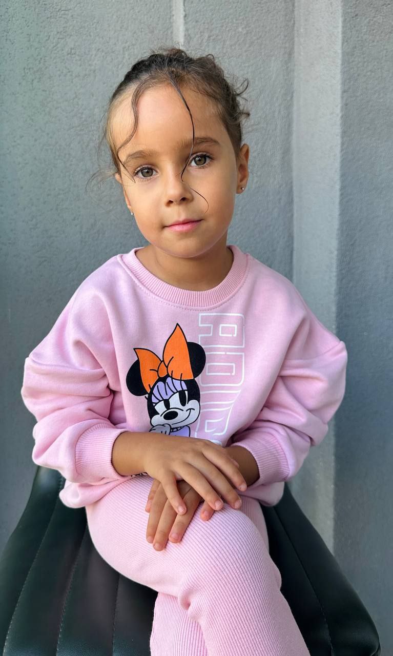 Minnie Mouse Pink Sweatshirt and Leggings Girls Set - Kids Girls(2PCs)