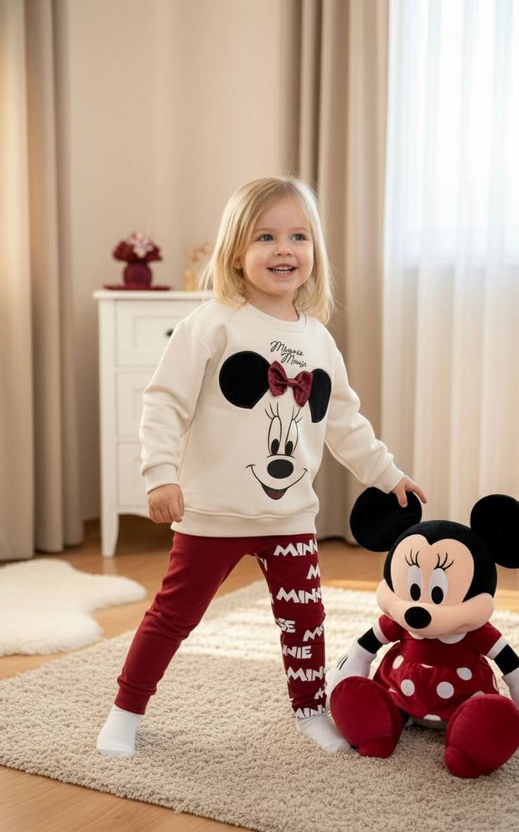 Minnie Mouse Girls Sweatshirt and Leggings Set  - Kids Girls(2PCs)
