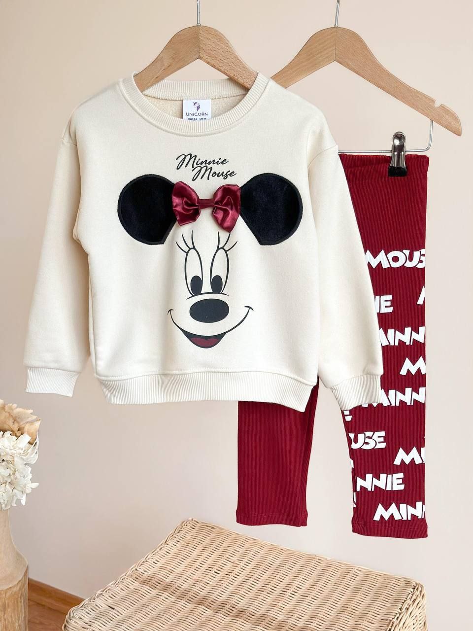 Minnie Mouse Girls Sweatshirt and Leggings Set  - Kids Girls(2PCs)
