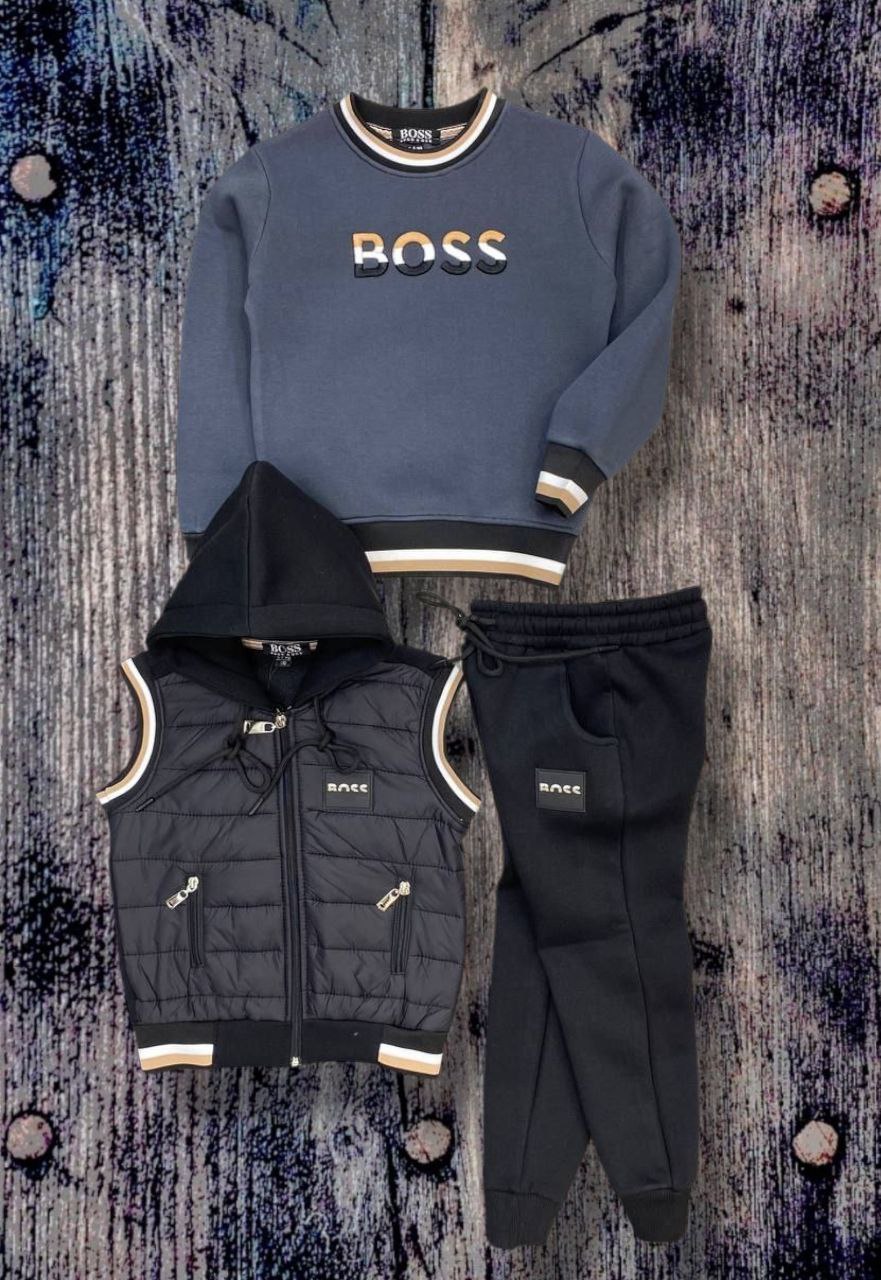 BOSS 3-Piece Winter Set for kids Boys  - Kids Boys (2-12Y)