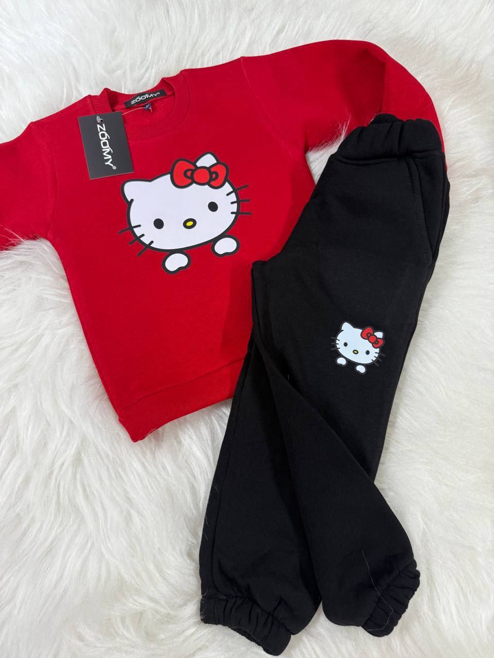 Hello Kitty Girls Sweatshirt and Jogger Set- Kids Girls (3-12Y)