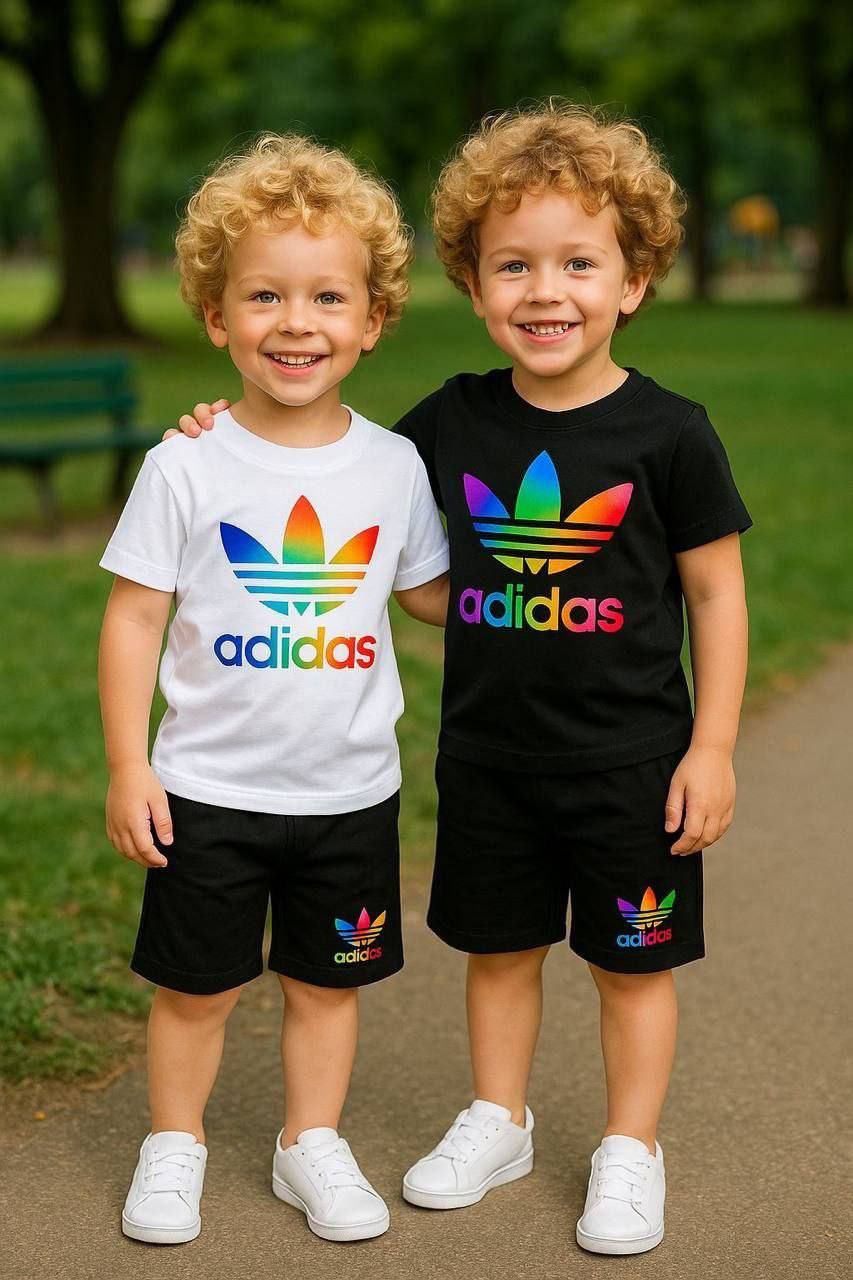 ADIDAS Kids Active Play Summer Set–– Kids Boys/Girls (Ages 3 to 12)
