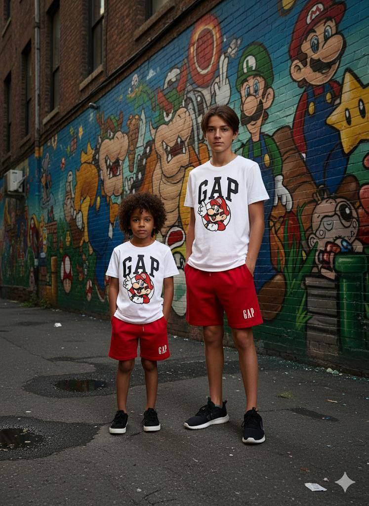 GAP Super Mario Streetwear Summer Set for Kids –– Kids Boys (Ages 3 to 12)