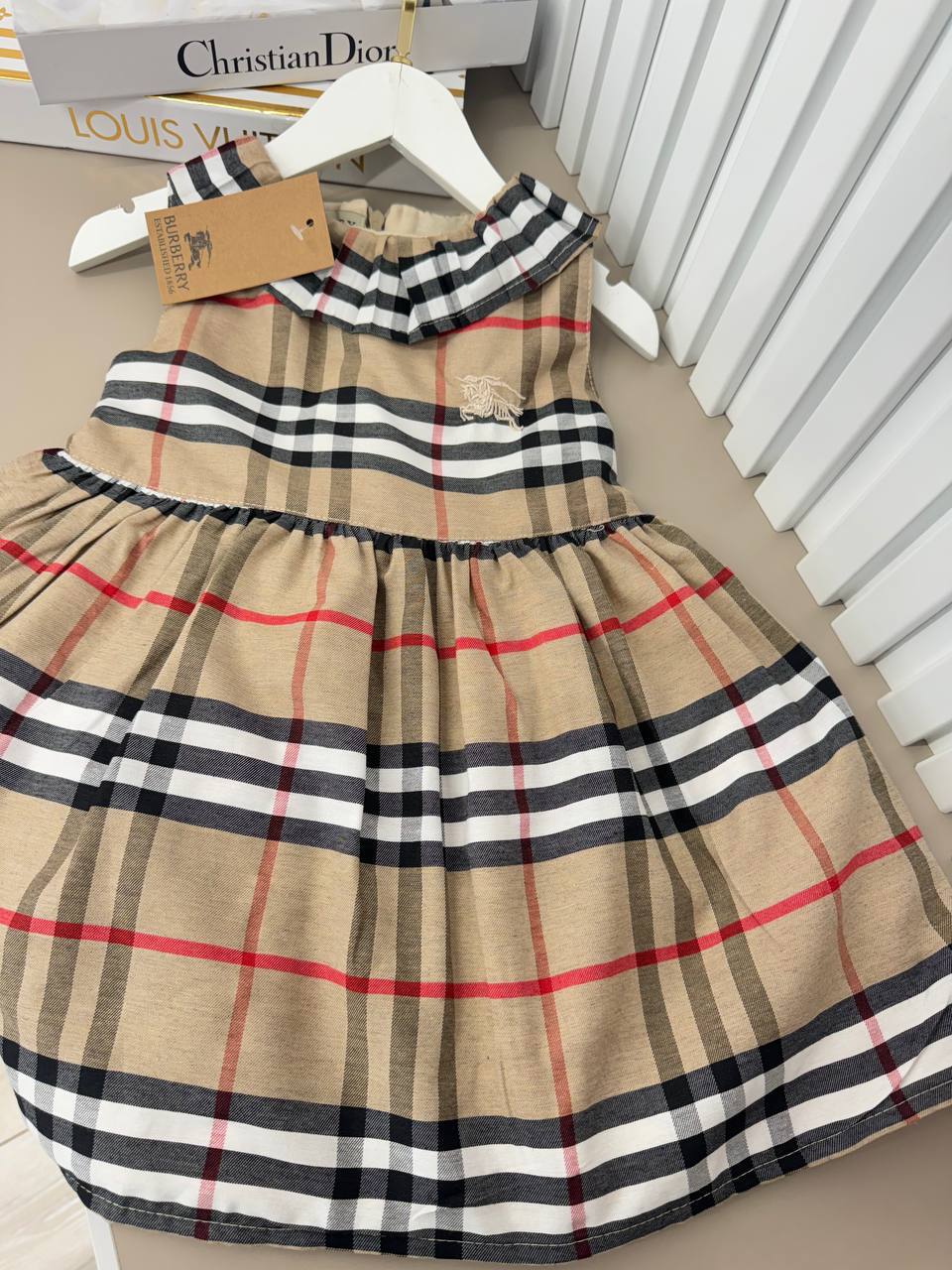 Burberry Elegant Plaid Princess Dress for Girls - Kids Girls (Age 2 -10Y)