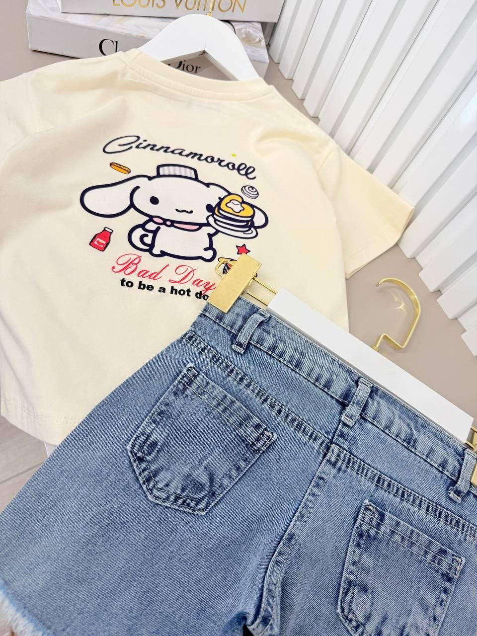 Girls Retro Diner Denim Set - Kids Girls (Age: 2-6)