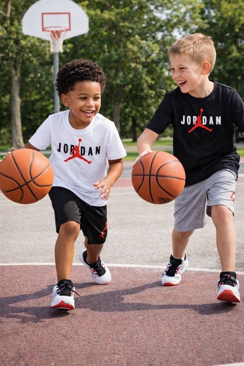 Jordan Tee and Shorts Sport Set for Kids –– Kids Boys (Ages 3 to 12)