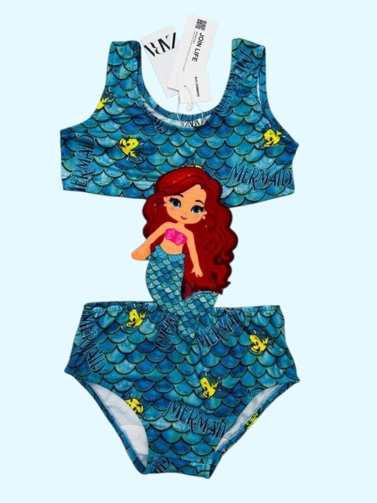 Girls Little Mermaid Swimsuit - Kids Girls (Ages 2-8)