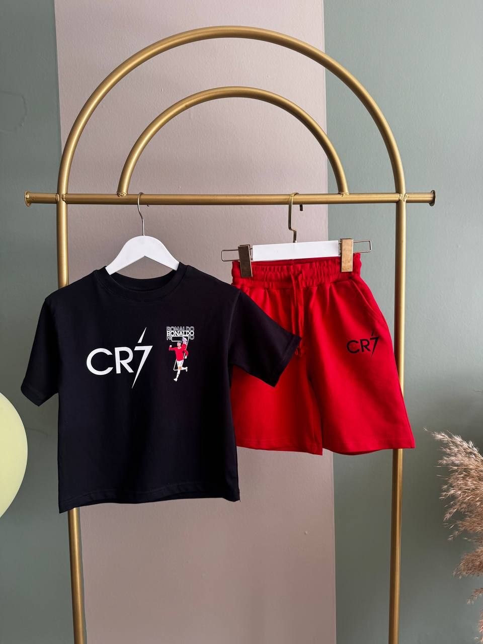 CR7 Ronaldo Two-Piece Athletic and Bold Shorts Set –– Kids Boys (Ages 3 to 10)