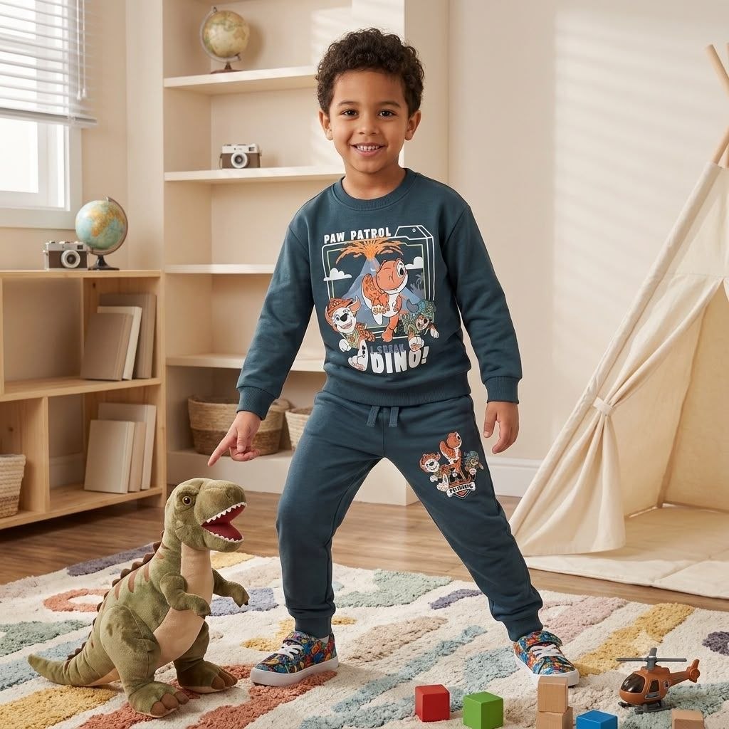 Paw Patrol Dino Rescue Crewneck Set  - Kids Boys (Ages 2 to 8)