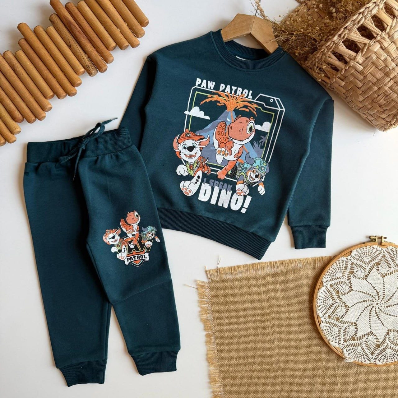 Paw Patrol Dino Rescue Crewneck Set  - Kids Boys (Ages 2 to 8)