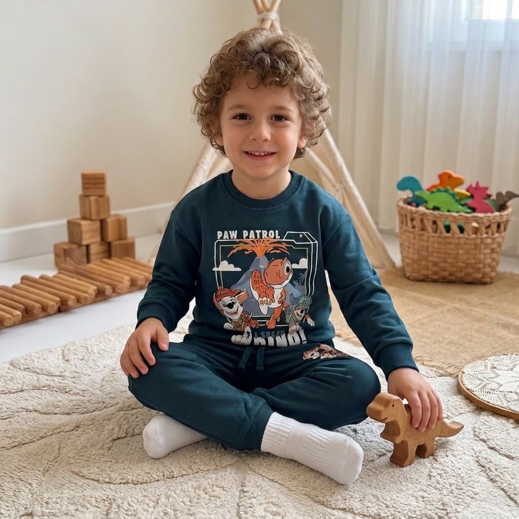 Paw Patrol Dino Rescue Crewneck Set  - Kids Boys (Ages 2 to 8)