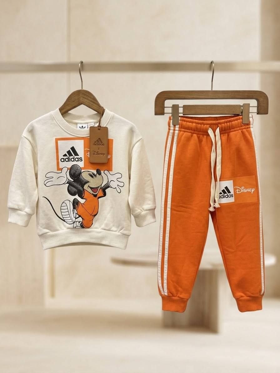 Disney Mickey Mouse Sweatshirt and Joggers Orange Set - Boys (3-10Y)